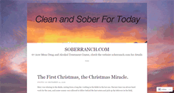 Desktop Screenshot of cleanandsoberfortoday.com