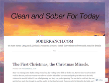 Tablet Screenshot of cleanandsoberfortoday.com